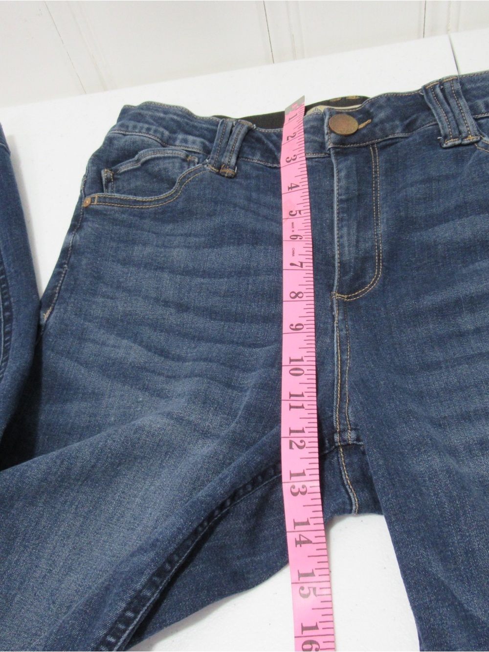 Democracy AB Technology Comfort Waist Flared Wide Leg Denim Jeans Size 10 - Picture 12 of 16